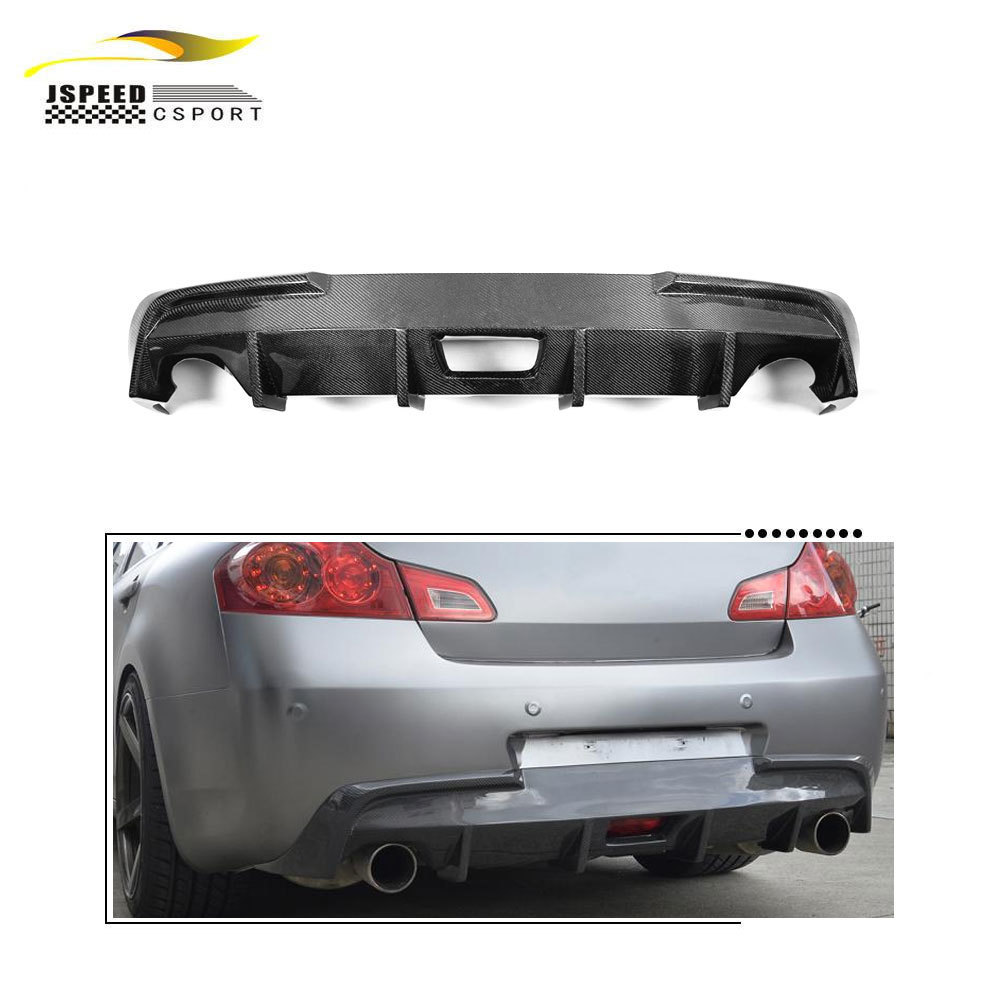 carbon fiber custom rear bumper diffuser design for Infiniti G35 G37 4D Sedan