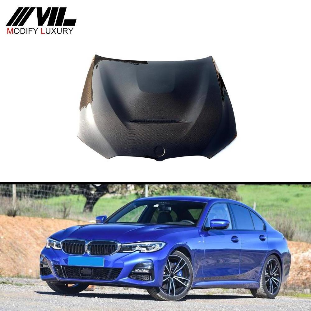 Carbon Fiber Auto Engine Hoods For BMW G20 G28 3 Series 2019-2020