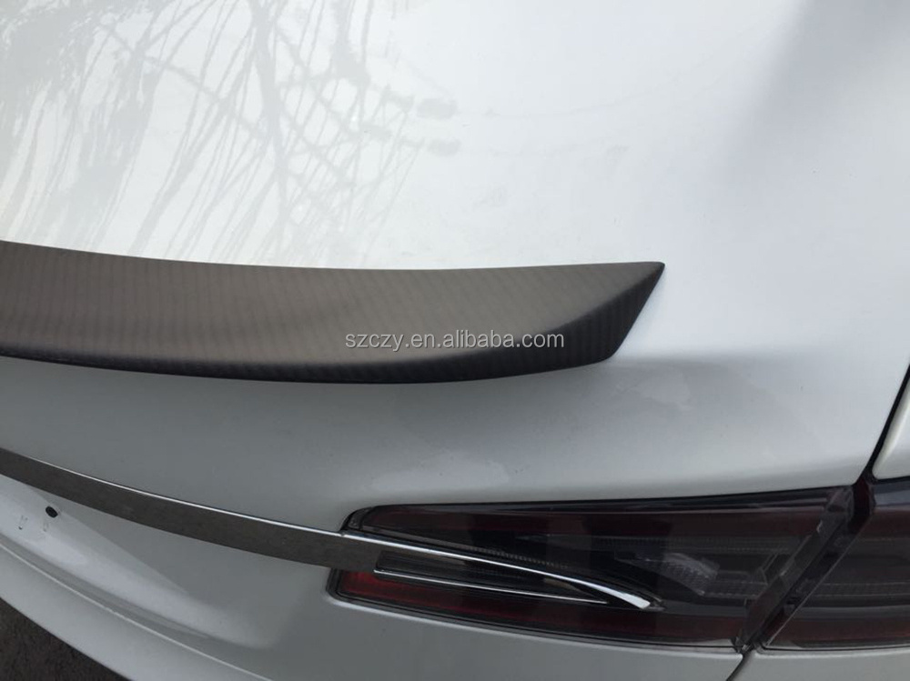 Tuning Auto Racing Carbon Car Boot Wing Spoiler For Tesla Model S Electric 12-16