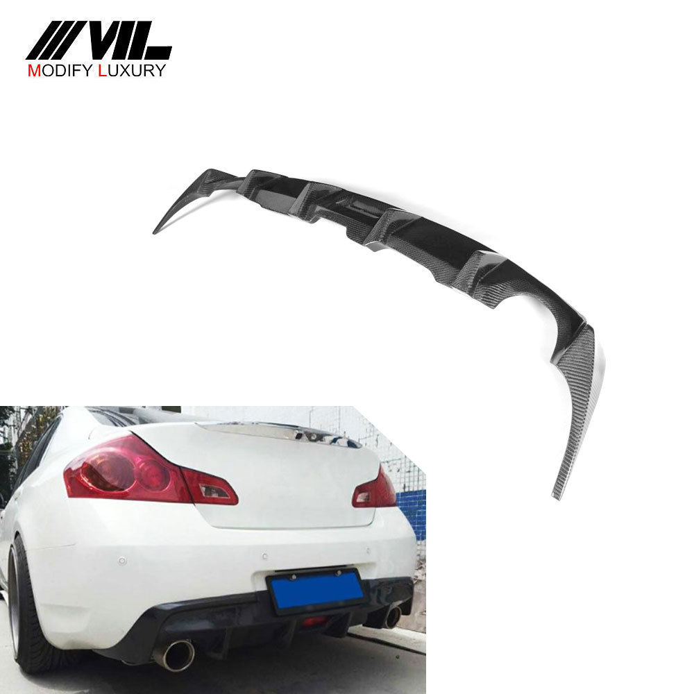 carbon fiber custom rear bumper diffuser design for Infiniti G35 G37 4D Sedan