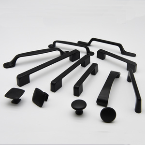 black color furniture handle Black Cabinet Knobs