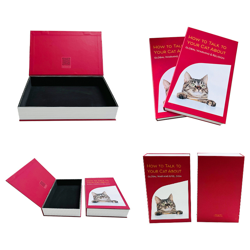 Custom printing Magnet magnetic book shape box luxury packaging folding paper gift box for business