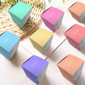 Custom elegant foldable candle jar folding boxes for candles flat with gold foil logo wholesale craft paper box