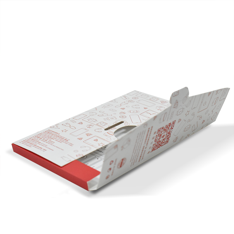 Personalised packing Cardboard paper thin scarf envelope box small business hair packaging boxes for screen protector