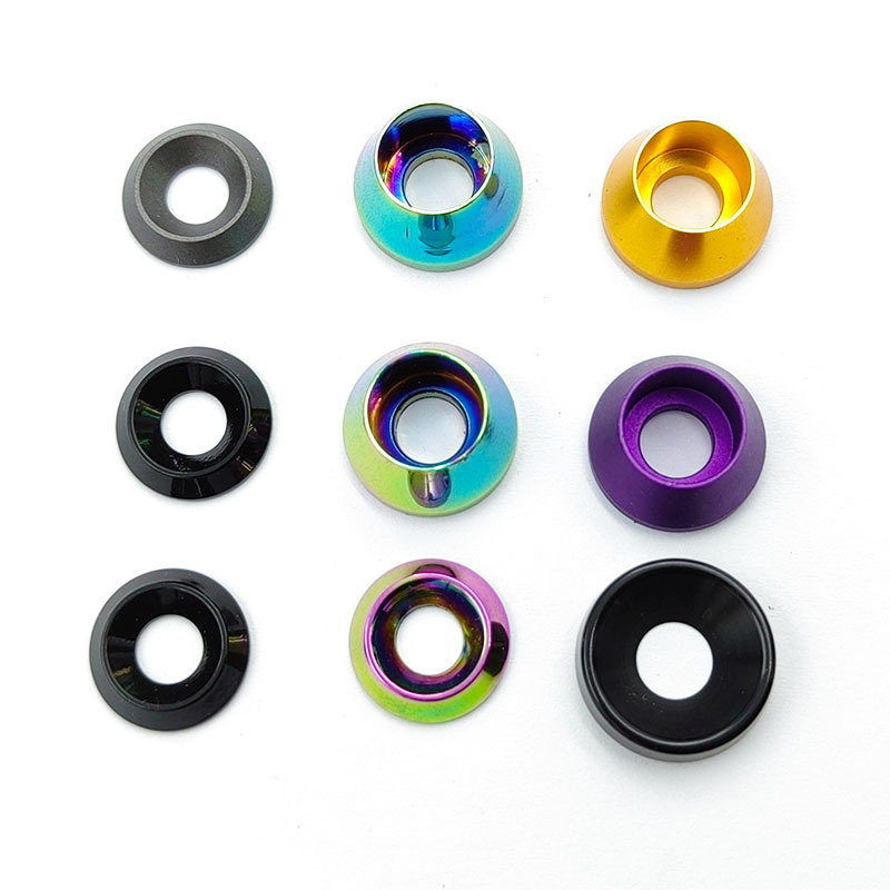 Shenzhen dakunlun Colorful M6 Aluminum alloy washers fender washer