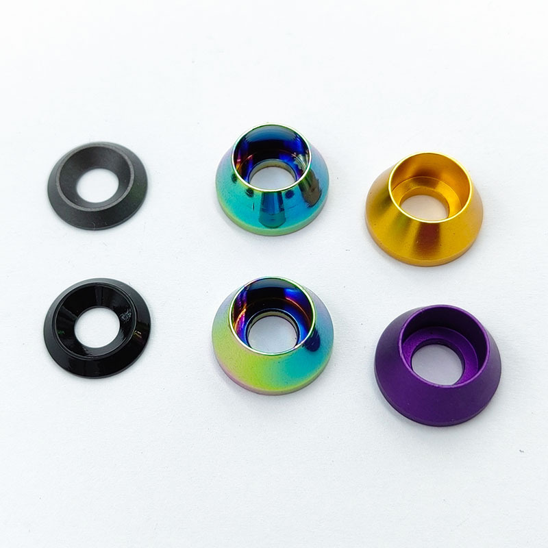 Shenzhen dakunlun Colorful M6 Aluminum alloy washers fender washer