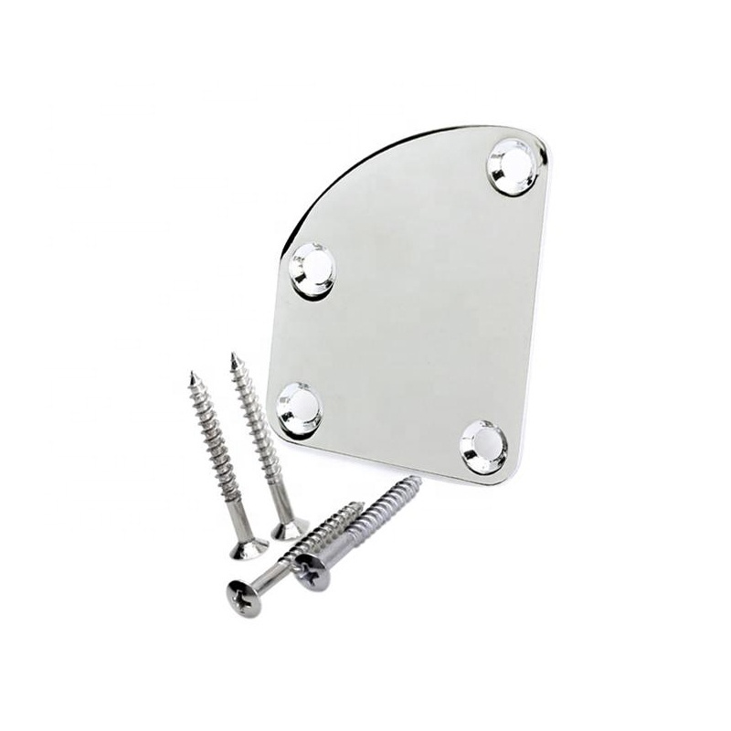 Custom Metal Polished Guitar Neck Plate