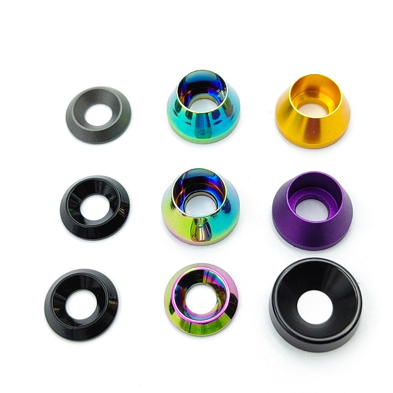 Shenzhen dakunlun Colorful M6 Aluminum alloy washers fender washer