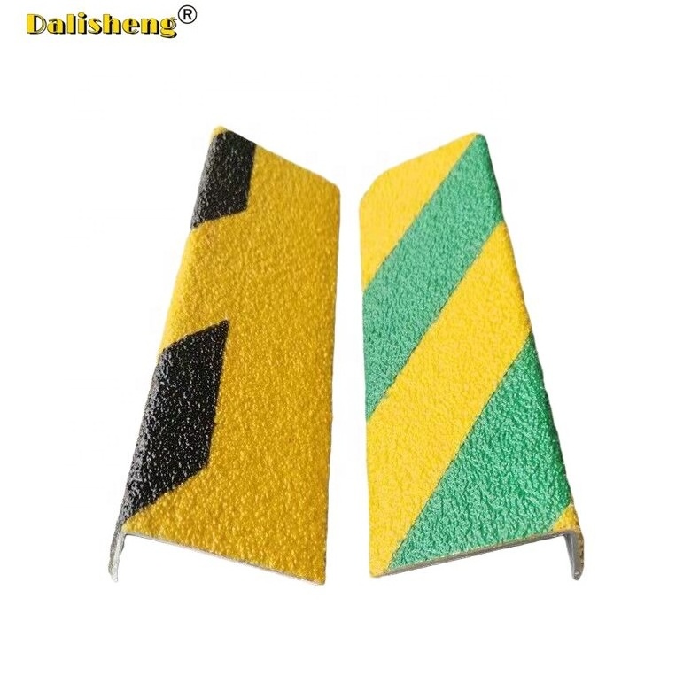 Carborundum Anti slip Stair Nosing step corner strip protector luminescent FRP fiber glass nonslip plate tile trim edge