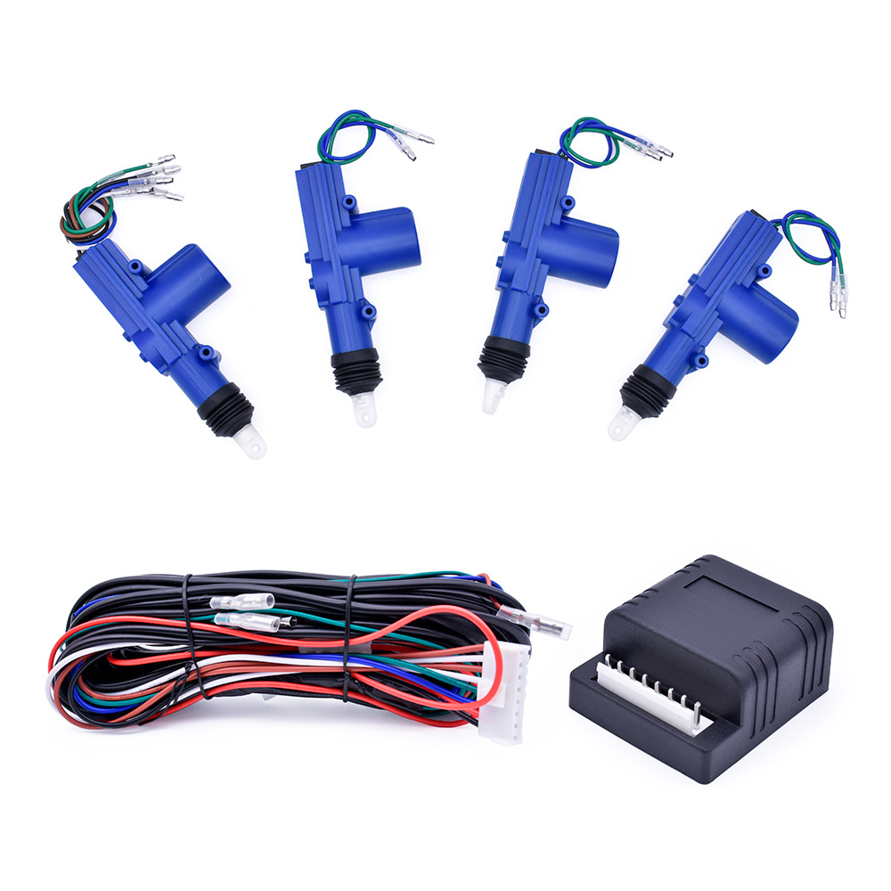 universal waterproof car central lock system 1 master and 3 slaves for four doors