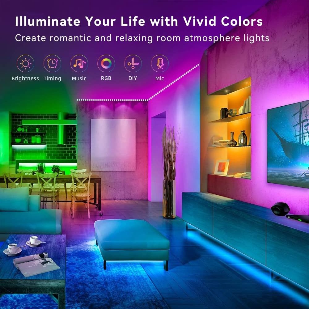 SMD5050 Magic Smart Led Strips Wifi App controller flex led lights 5m 5V 12V 5050 Rgb Led Strip light