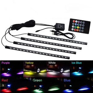 Car Rgb Led Strip Light Automotive Interior Decorative smart lights strip APP Control led light bar for car