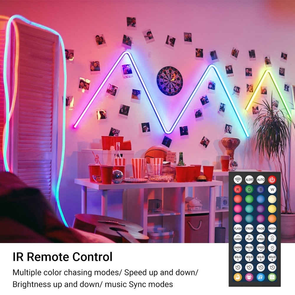 Magic RGB IC tuya smart life wifi led neon light strip 12v blueto dream color RGB LED Neon strip light