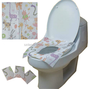 Damon-Tissue 40cm x 48cm 3ply printed flushable disposable paper toilet seat cover