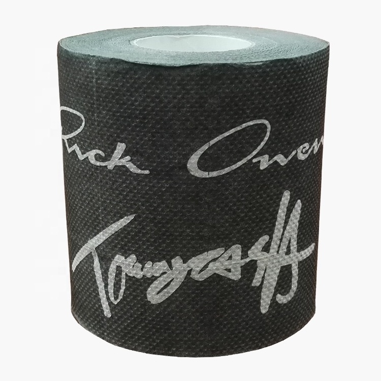 Damon novelty custom printed toilet paper jumbo roll black colored bathroom tissue