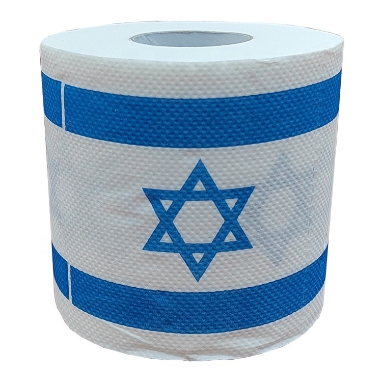 Damon-Tissue custom printed toilet paper Israel flag toilet paper