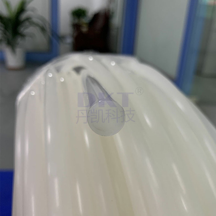 DKT DKT Milky White Corrosion Resistance ID 2 mm OD 4 mm PVDF Tubing For Chemical Industries