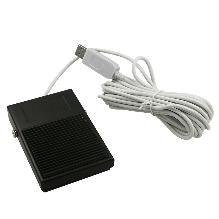 10m line USB Plug Custom shortcut key Pedal Switch Momentary Foot Pedal Switch for instruments various equipment