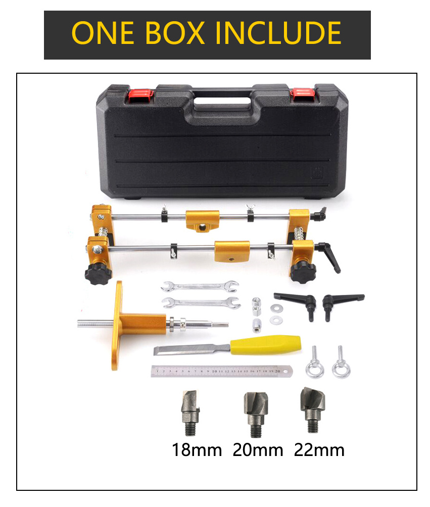 Door Lock Hole Opener Kit Mortice Door Fitting Kit Mortising Jig Tool Hole Saw Opener for Wooden Doors