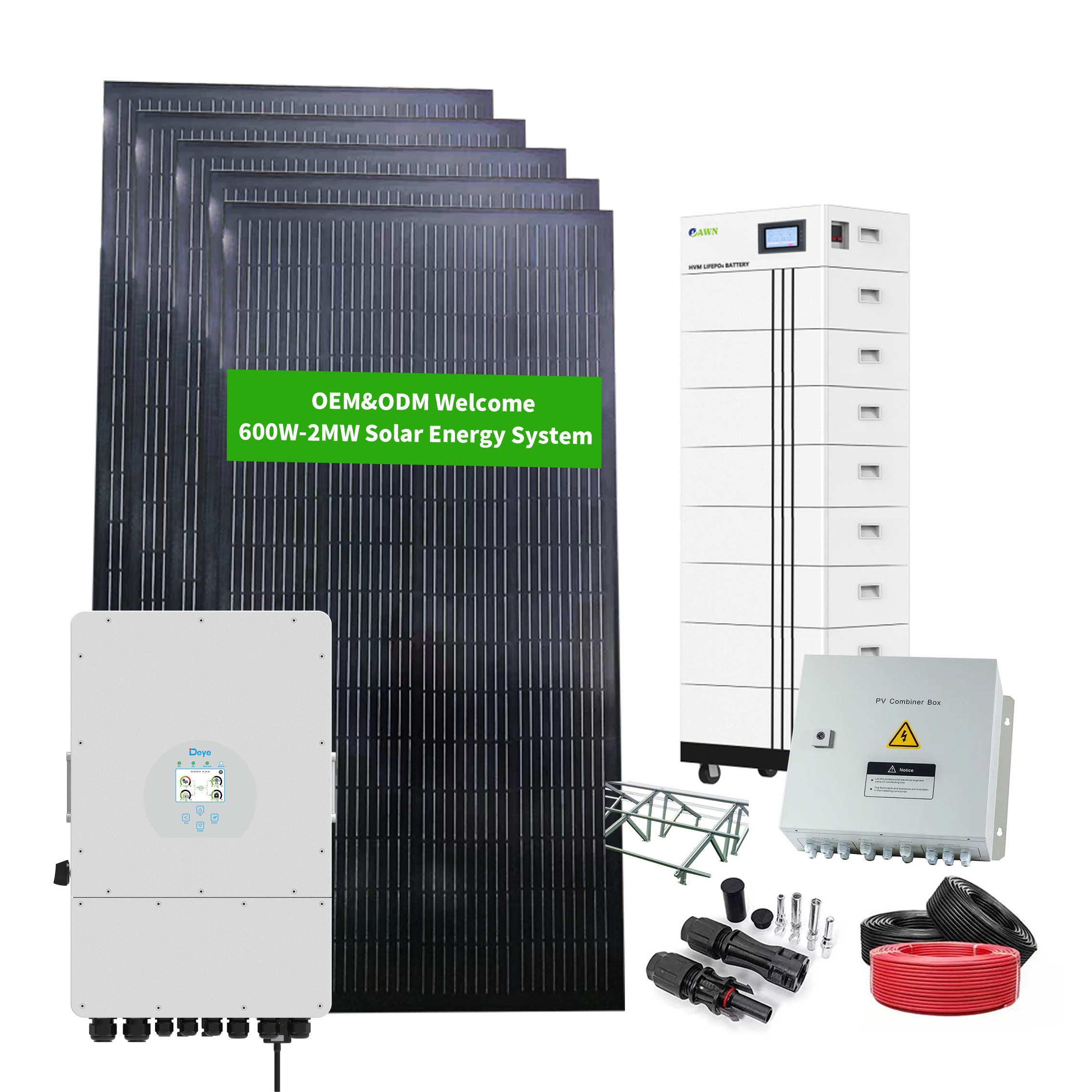 Solar Energy Battery Storage System Solar Lighting Indoor Storage System Complete Solar System For Home Hybrid