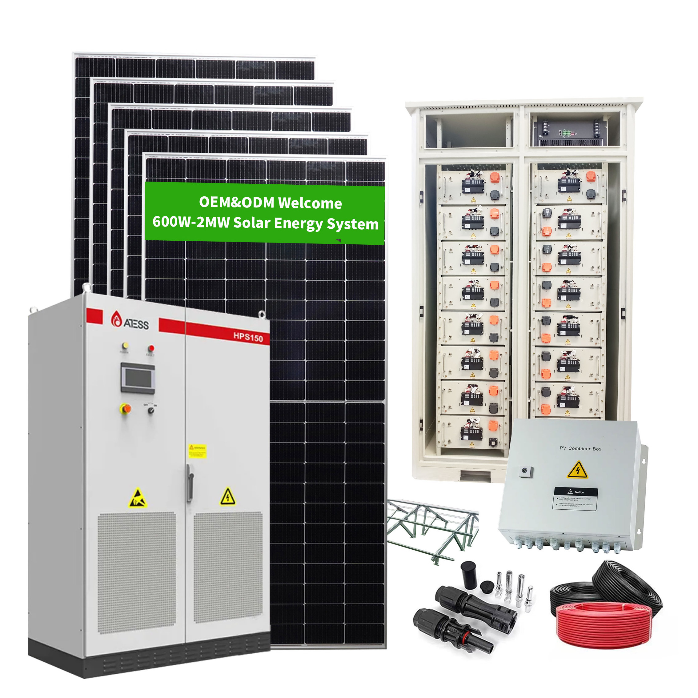 40KVA Solar Power System 40KW Solar Energy System Uninterruptible Power Supply 30KW Off The Grid Solar System