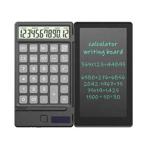 Foldable Solar Calculator Portable Smart LCD Writing Tablet Notepad Handwriting Board Drawing Pad