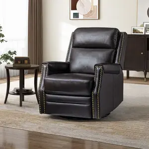 2023 Furniture Massage Single Relax PU Leather Leisure Lounge Armchair Arm Accent Chair Electric Leather Recliner Chair