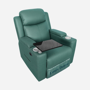 Hot Sale Genuine Leather/PU/Fabric Material Vintage Theater Single Electric Recliner Chair Sofa for living room