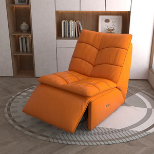 New Trend Orange Fabric Lazy Togo sofa Recliner Chair Swivel Rocking Sofa for Living Room Furniture