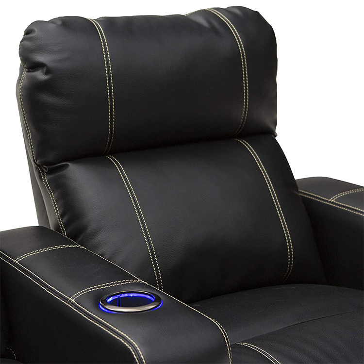 Customizable Factory Leather Manual Single Recliner Chair Cinema Recliner Italy leather Recliner chair Sofa