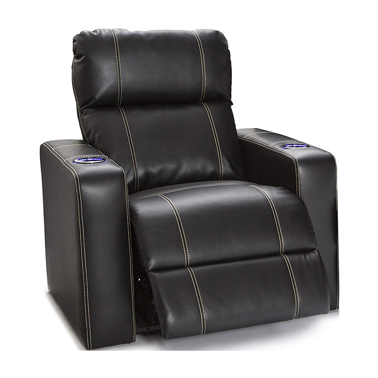 Customizable Factory Leather Manual Single Recliner Chair Cinema Recliner Italy leather Recliner chair Sofa