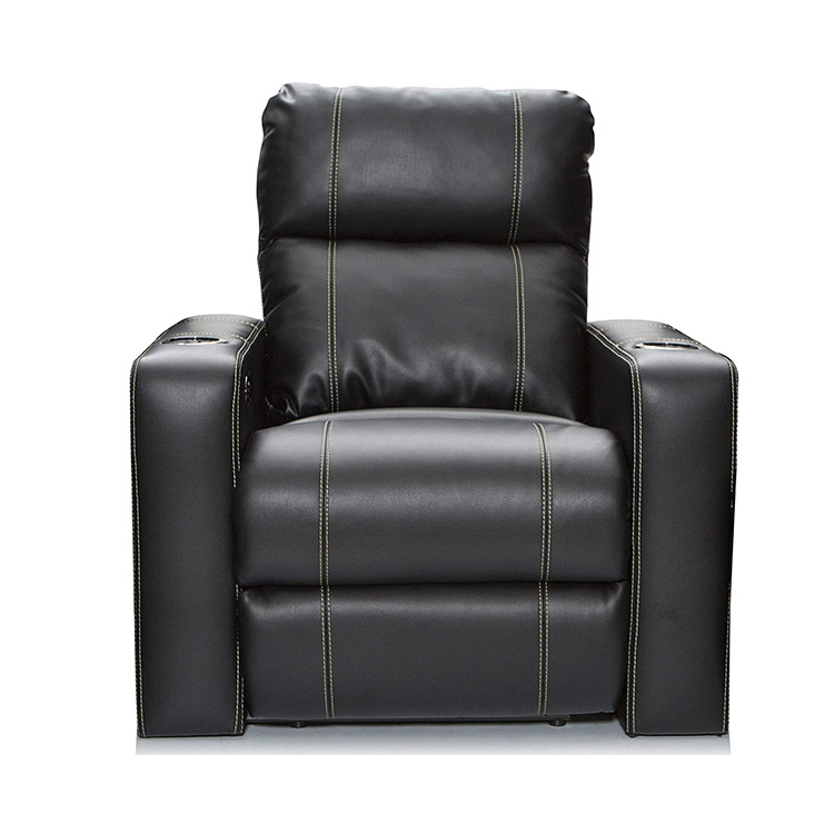 Customizable Factory Leather Manual Single Recliner Chair Cinema Recliner Italy leather Recliner chair Sofa