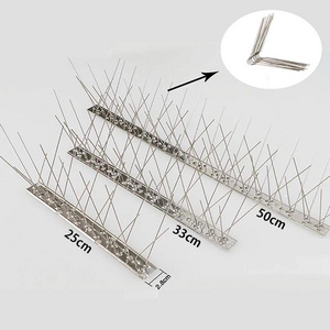 DYSC stainless steel bird spikes wall spikes raccoon traps outdoor cat deterrent  pigeon spikes for roof