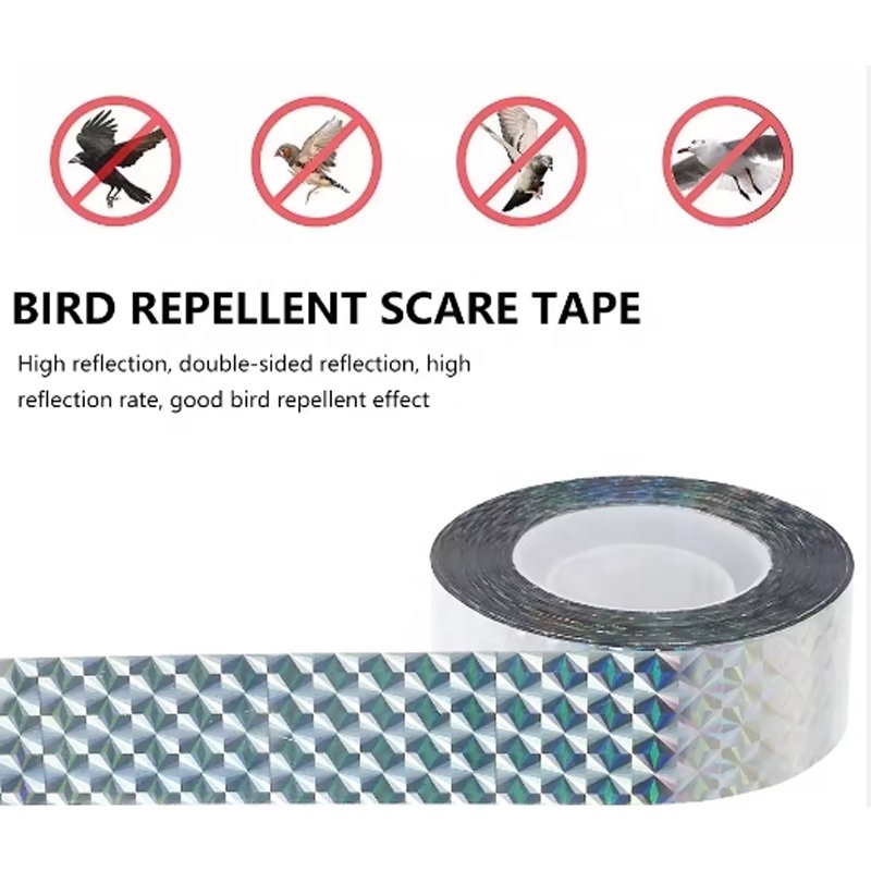 DYS OEM ODM Factory supply doublesided reflective Bird deterrent laser scare tape Bird Scare Tape Reflective Tape for wholesales