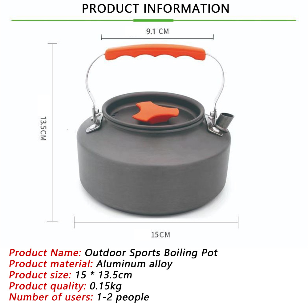 DYSC Outdoor Cookware Sports Water Pot Tea Pot Camping Portable Water Pot Cooking Set