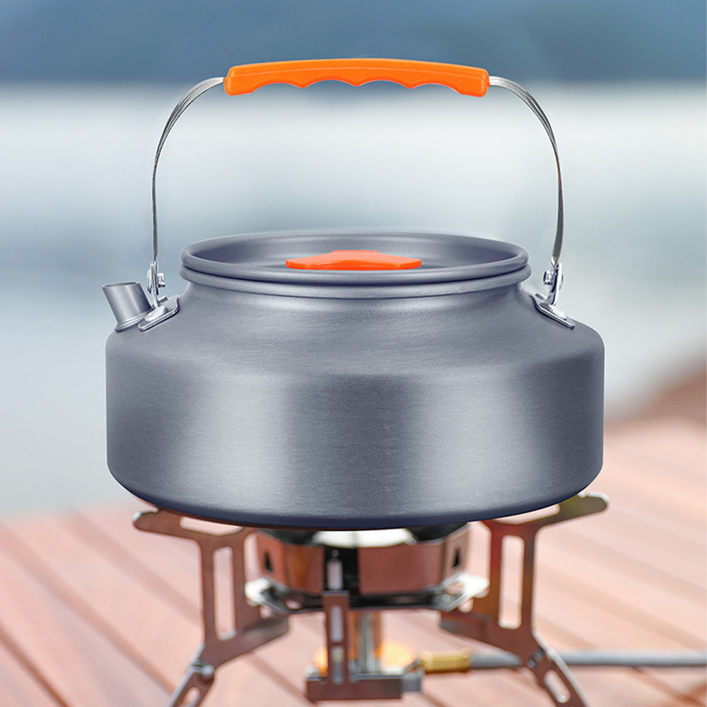 DYSC Outdoor Cookware Set Tea Making Special Camping Cooker Portable Open Fire Boiling Water Picnic Teapot Camping Kettle