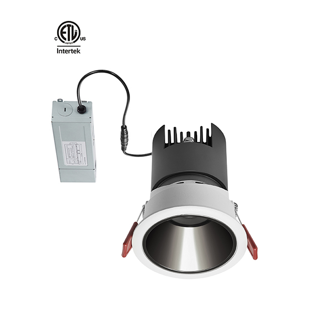 Warm Series down lights 12w 4 inch recessed led downlight white silver restaurant corridor  down light indoor