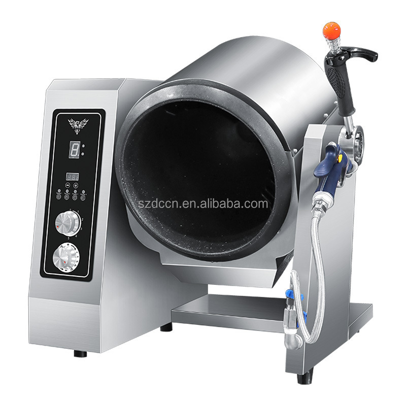 Commercial Automatic Cooking Kitchen Machines Cooking Robot Wok Drum Style Fried Rice Machines