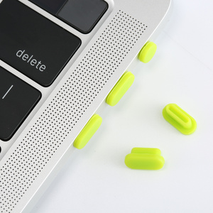 Laptop accessories, decorative silicone anti-dust plug stopper laptop dust plug for macbook ports