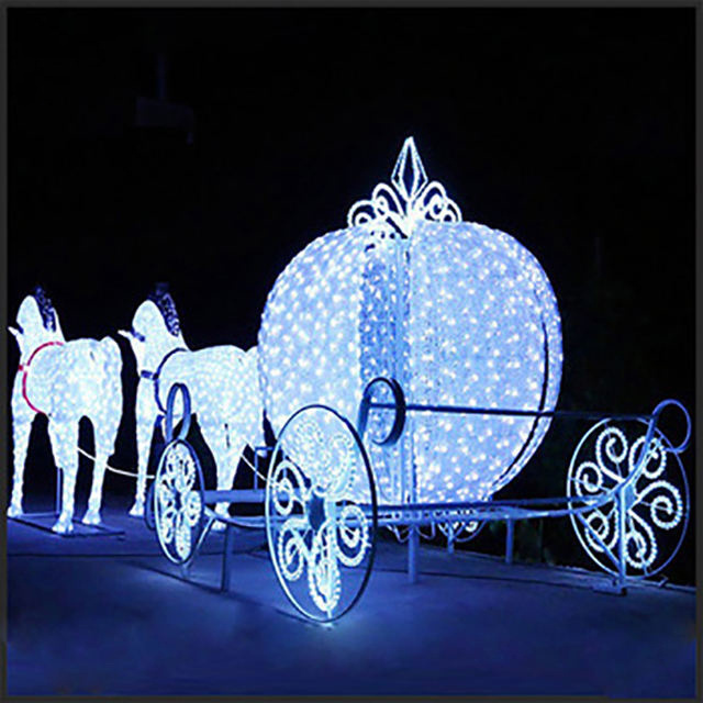 Christmas Festival Decoration Light Garden Lighting Reindeer With Sleigh Led Christmas Lights