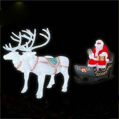 Christmas Festival Decoration Light Garden Lighting Reindeer With Sleigh Led Christmas Lights