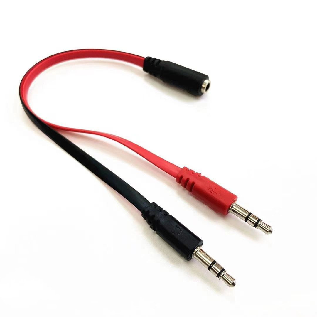 3.5mm AUX 1 Male to 2 Female Spliter Wire 3.5 Jack Audio Splitter Cable Headphone Earphone Speaker Stereo AUX Adapter Cord