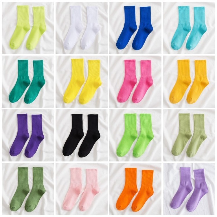 New Hot Selling Combed Cotton Comfortable Knitting New Style Breathable Basketball Leisure Sport Crew Socks