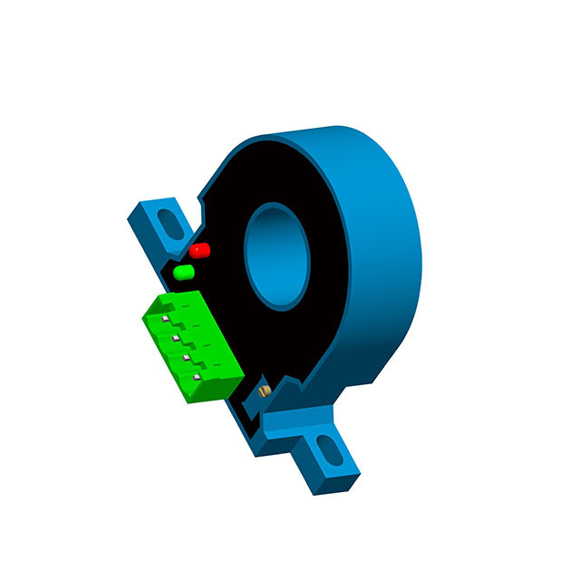 Single power, switch output Fluxgate dc leakage current sensor