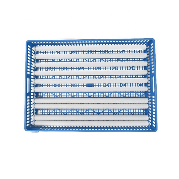 New arrive 100 roller egg tray with blue basket poultry Incubation spare parts for quail egg tray  hatcher