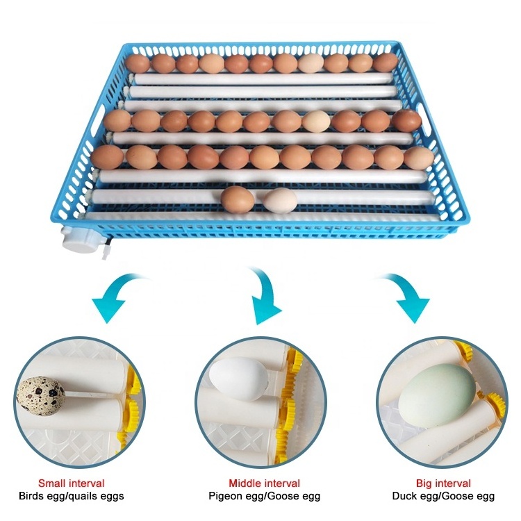 New arrive 100 roller egg tray with blue basket poultry Incubation spare parts for quail egg tray  hatcher