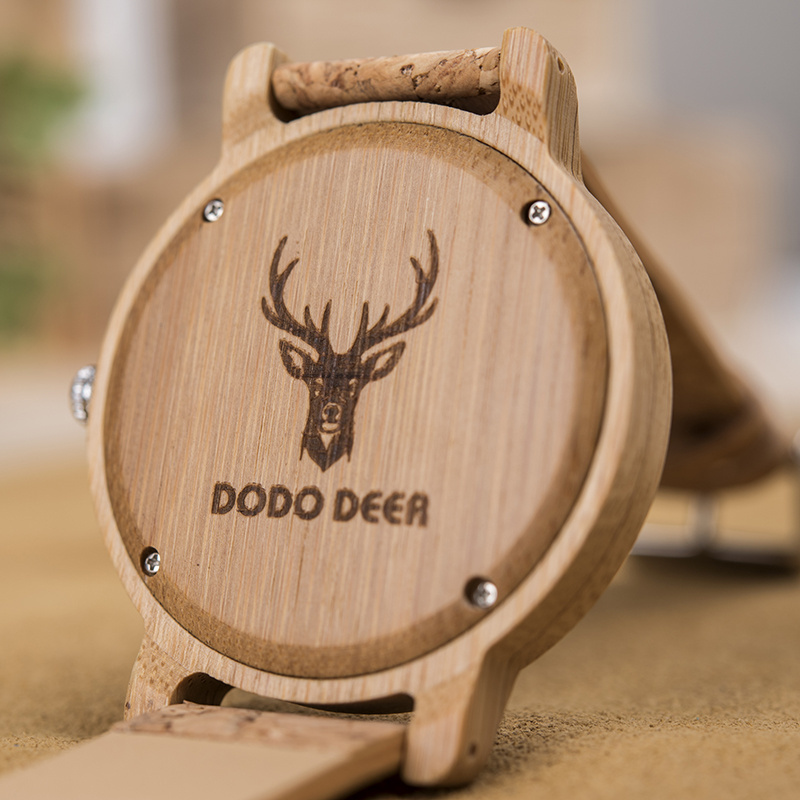 DODO DEER Watches Quartz Leather Wrist Watch Custom Timepieces Bambo Wooden Bamboo Wholesale China 2019 OEM Men Women Lovers 1pc