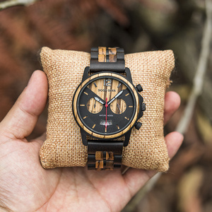 DODO 2022 Couple Wooden Watch Waterproof Chronograph OEM Logo Watch DEE Quartz Stainless Steel Men Round Adjustable Buckle 37mm