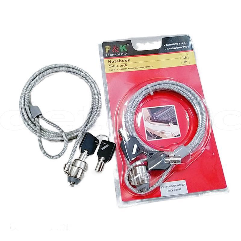 Newly 1.8M Laptop Lock Anti-theft Zinc Alloy Key Protection Notebook Computer Cable Lock OEM Design Available Password Wire Lock