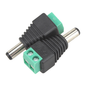 DC male and female 5.5*2.1mm Screw Plug Adapter Cord 10a 2 Pin Cctv 12v Male Power Dc Connector With Jack 03